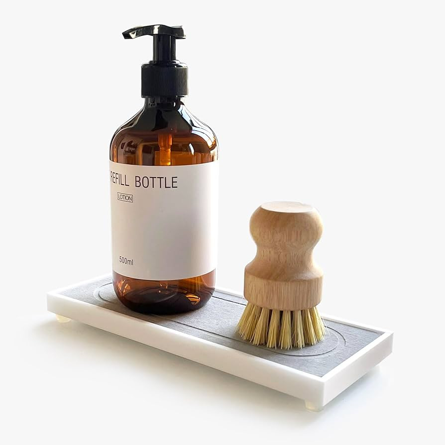 Instant Dry Sink Caddy Organizers, Sponge Holder for Kitchen Sink Counter, Water Absorbing Stone ... | Amazon (US)