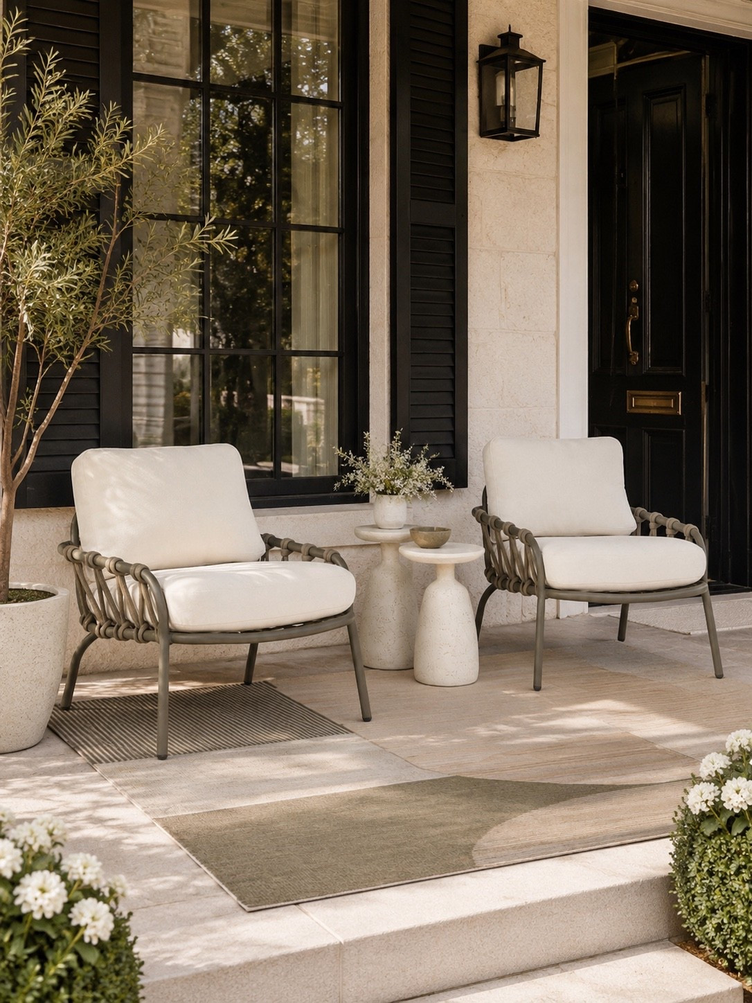 Front Porch Goals 🤍

Nothing says welcoming like a cozy modern farmhouse porch ✨ The neutral lounge chairs, soft textures, black accents, and layered greenery create the perfect elevated outdoor space for slow mornings and peaceful evenings. This setup feels timeless, cozy, and effortlessly chic all at once.

Follow @farmtotablecreations on Instagram for more cozy, elevated home finds ✨

Sharing all my favorite front porch furniture and decor finds on LTK 🌿

#LTKHome #FrontPorchDecor #ModernFarmhouse #OutdoorLiving #PatioInspo #NeutralDecor #CozyHome #ExteriorDesign #PorchStyling #HomeDecorFinds #OutdoorFurniture #FarmhouseStyle #HomeInspo #LTKStyle #PorchGoals

#LTKSeasonal #LTKSaleAlert #LTKHome