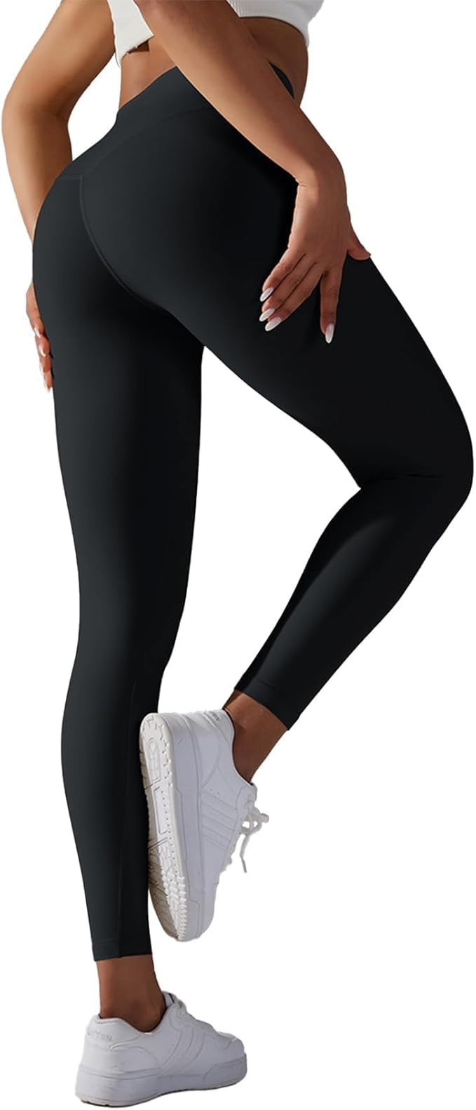 Orolay Women's High Waisted Leggings - Naked Feeling 7/8 Tights Buttery Soft Yoga Running Workout... | Amazon (US)