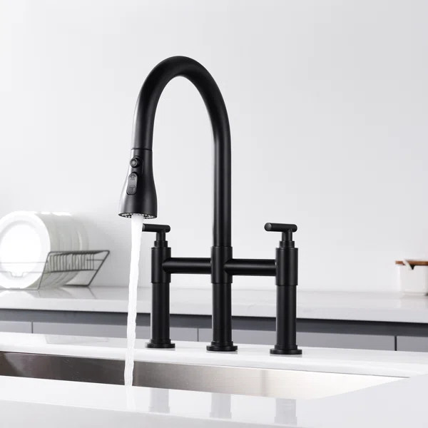 AID15018MBBF Aida Pull Down Kitchen Faucet | Wayfair Professional