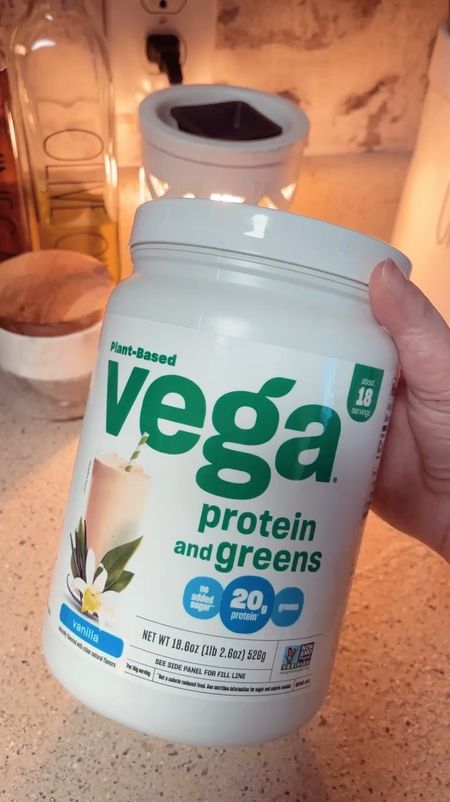 My favorite protein powder.
Plant-based protein
Protein + Greens
Vanilla protein powder 

#LTKfitness #LTKbeauty #LTKmens