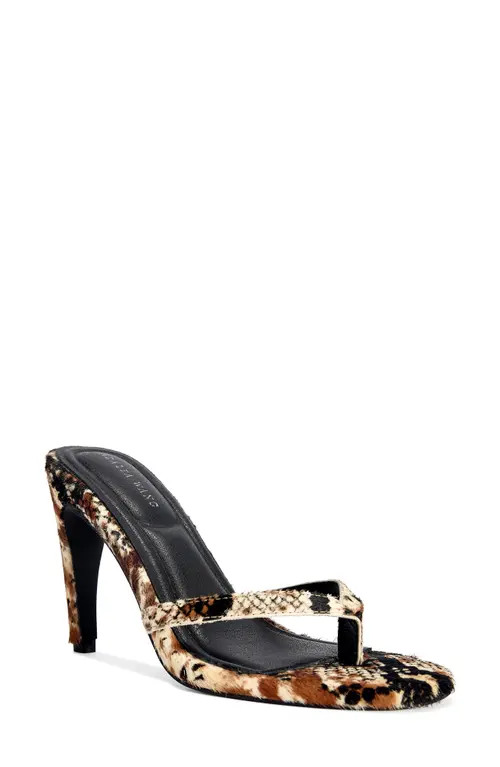 AZALEA WANG Lewis Genuine Calf Hair Sandal in Brown Multi at Nordstrom, Size 10 | Nordstrom