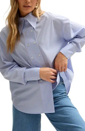 Dapper Double Placket Stripe Shirt | Nordstrom