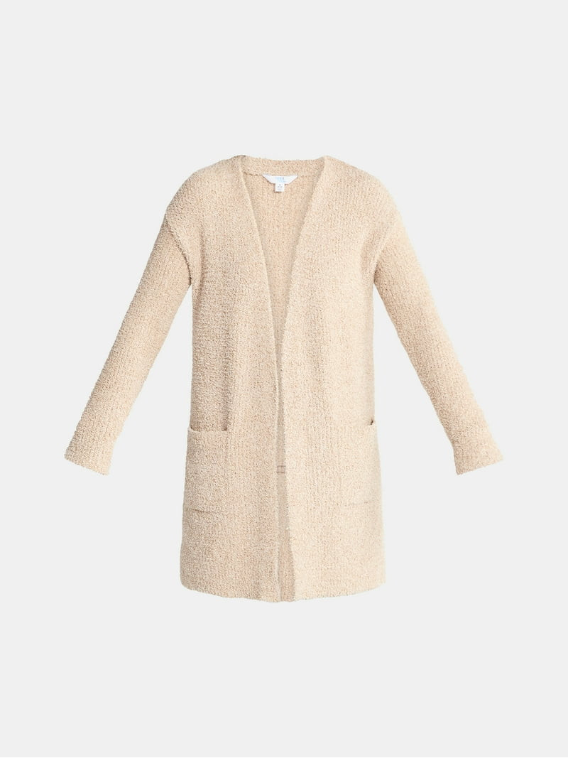 Time and Tru Women’s and Women’s Plus Super Soft Longline Cardigan Sweater, Lightweight, Size... | Walmart (US)