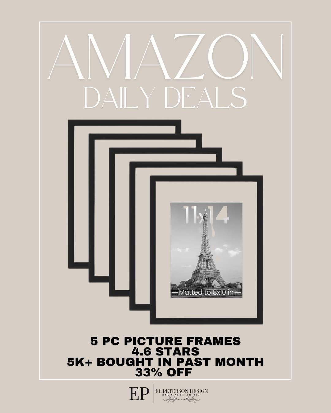 Amazon Daily Deals
Picture frames 

#LTKHome #LTKSaleAlert