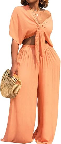 SeNight Womens Tracksuit Set Two Piece Sweatsuits Outfits Long Sleeve Ribbed Zip Up Crop Top Skin... | Amazon (US)