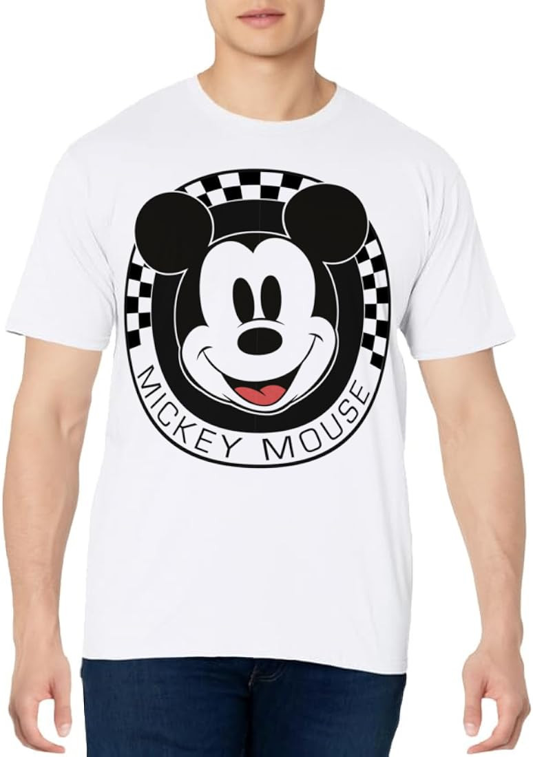 Disney Mickey And Friends Mickey Mouse Checkerboard Circle Short Sleeve T-Shirt For unisex-child,... | Amazon (US)