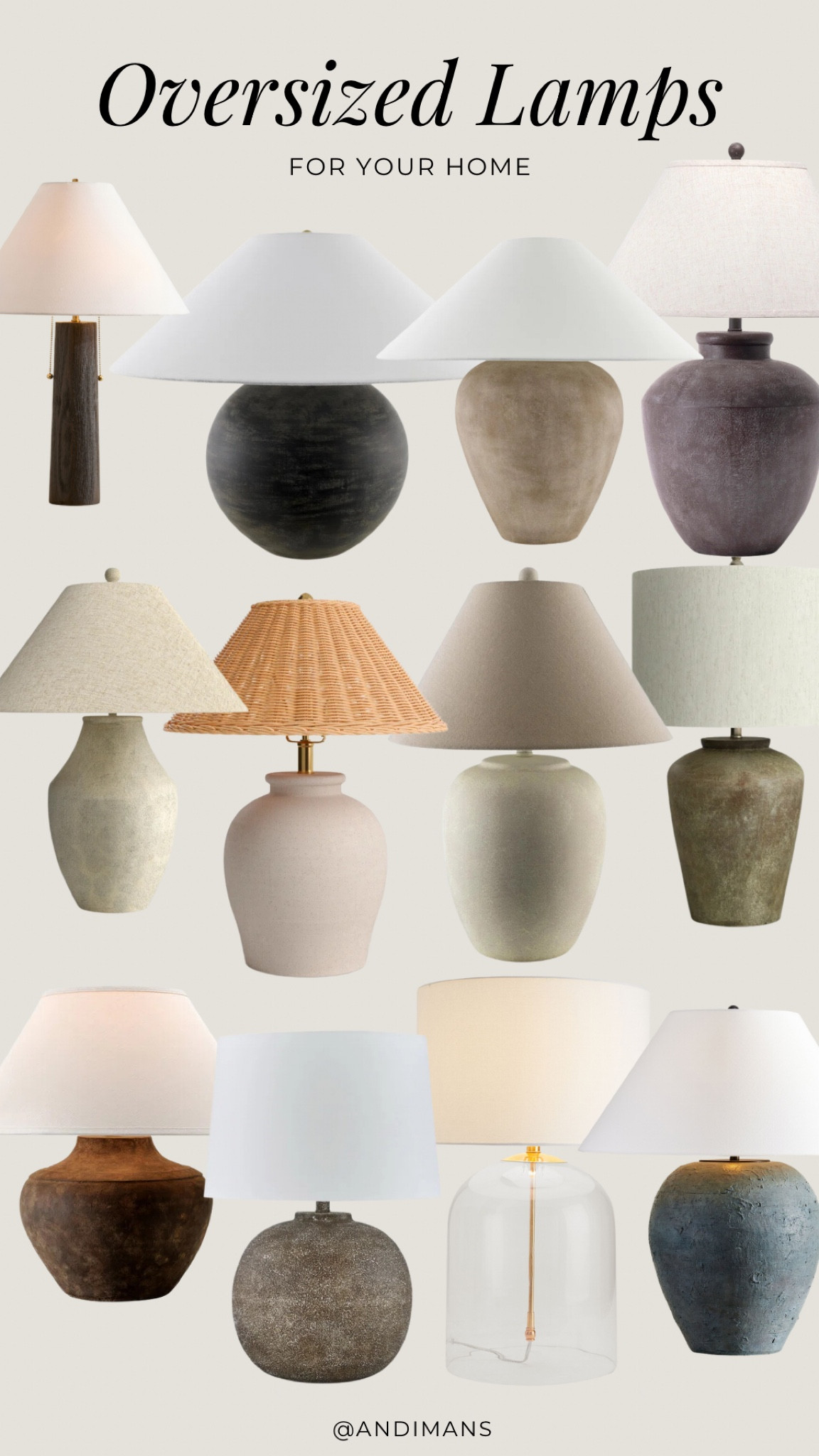 Oversized lamps for your home, console table and dressers!

#LTKFindsUnder100 #LTKHome #LTKSaleAlert