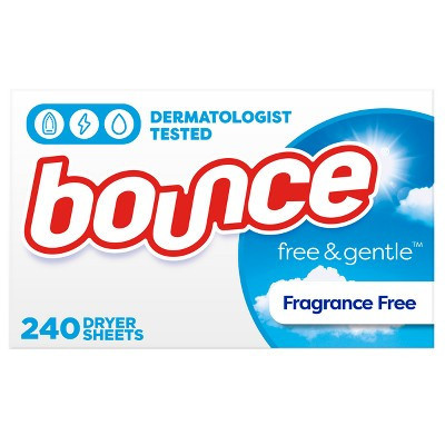 Bounce Fabric Softener Sheets - Free & Gentle - 240ct | Target