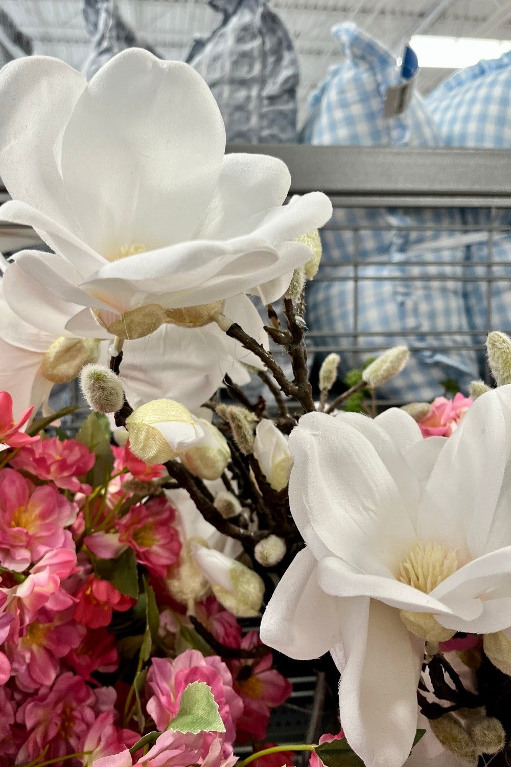 Have an area or gap you’re trying to fill out at your ceremony or reception?

These set of three white faux magnolia stems are quite pricey at Marshall’s but large and dramatic so you wouldn’t need much. 

Suitable for supplementing the wedding decor that you already have, rather than the main focus. 

Silk flowers, wedding flowers, wedding florals, white flowers.

#LTKWedding #LTKSeasonal #LTKHome