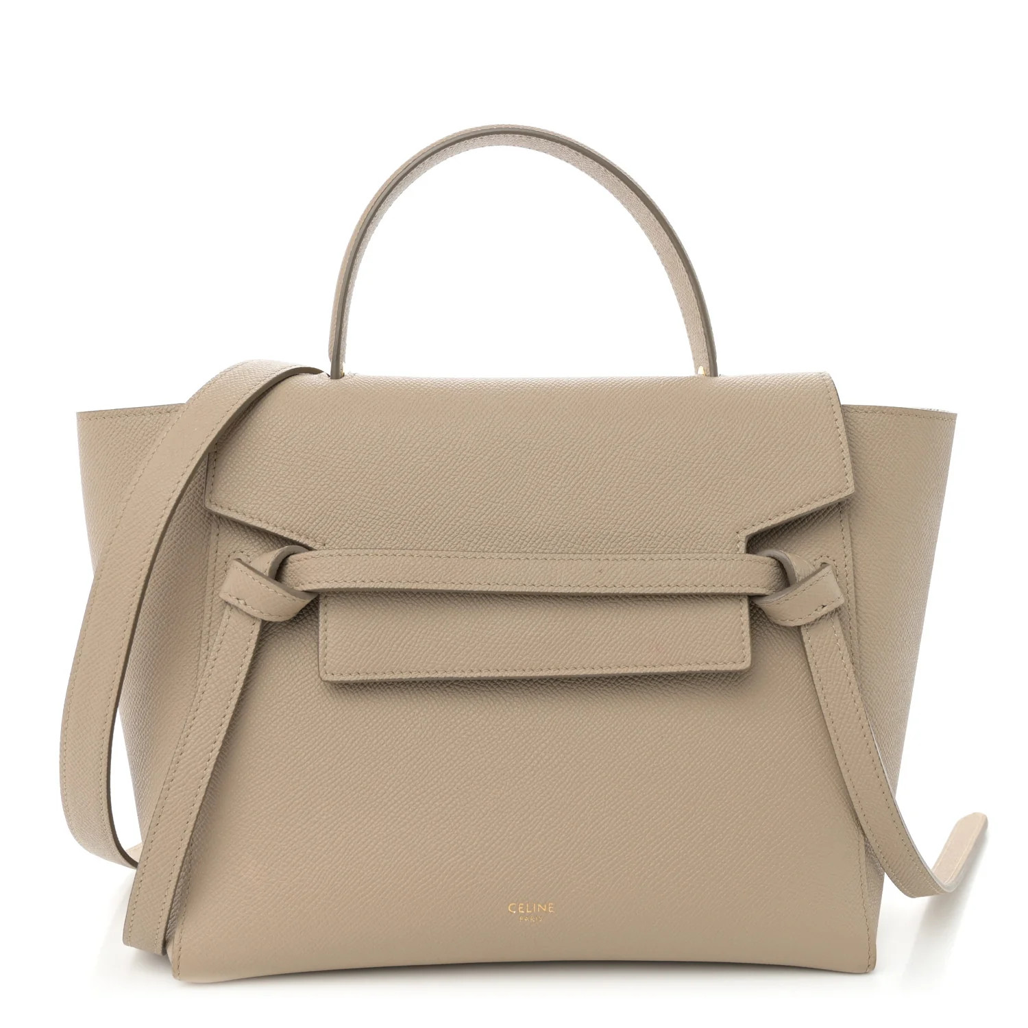 Grained Calfskin Micro Belt Bag Light Taupe | FASHIONPHILE (US)