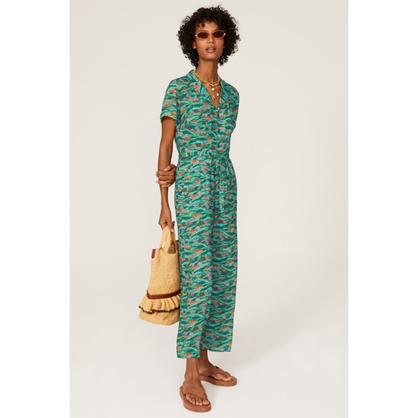 HVN Gia Jumpsuit green-multicolored-print | Rent the Runway