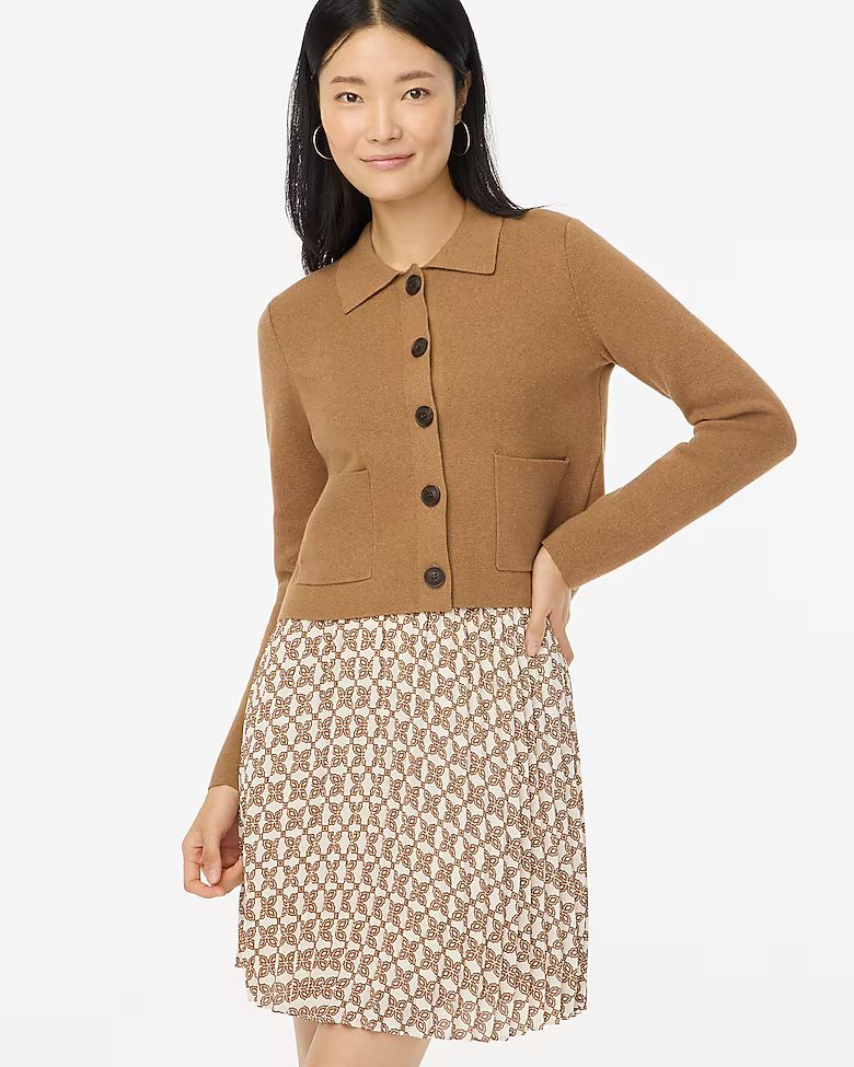 Collared lady jacket cardigan sweater | J.Crew Factory