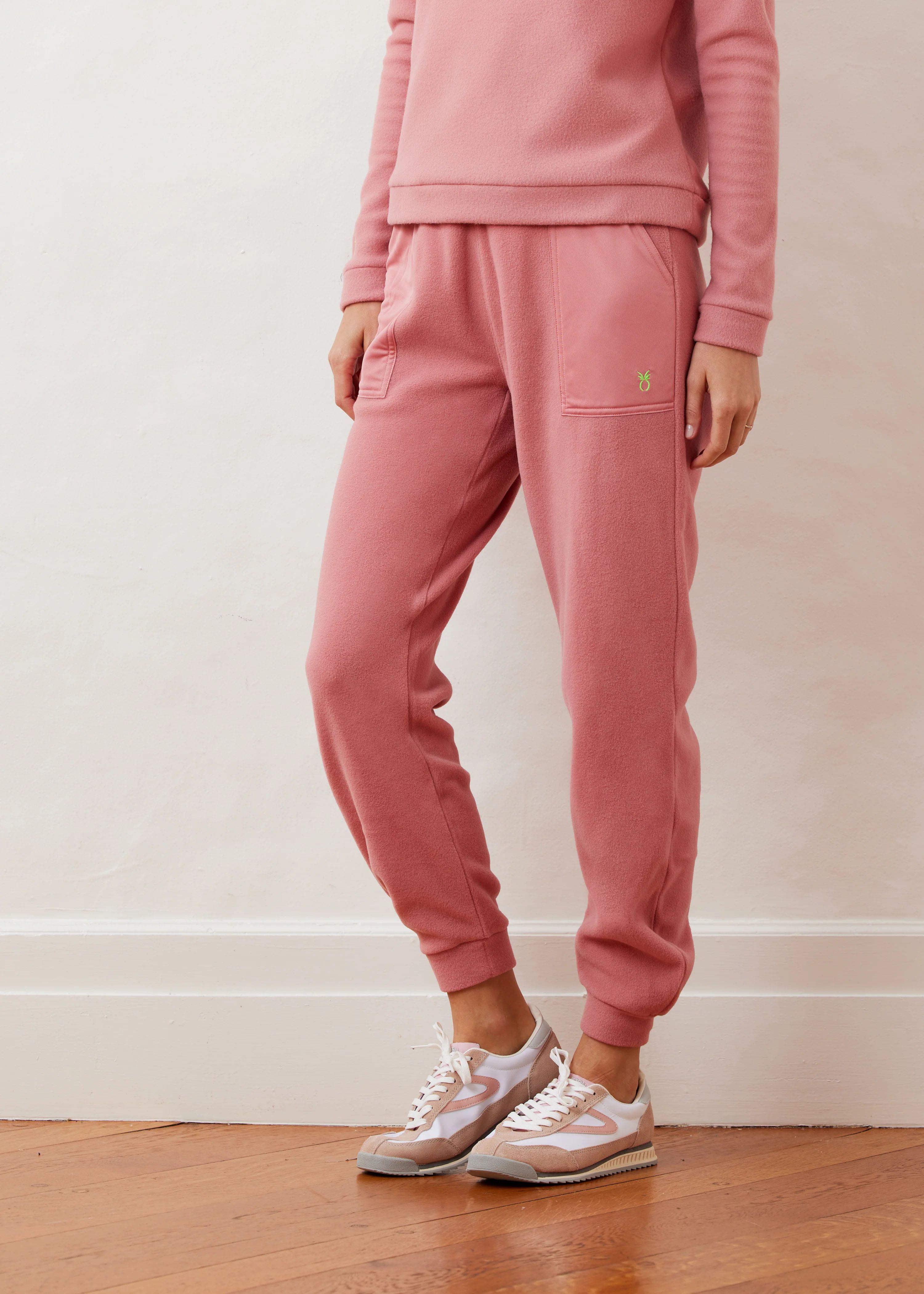 Squall Sweatpant in Vello Fleece (Dusty Rose) | Dudley Stephens
