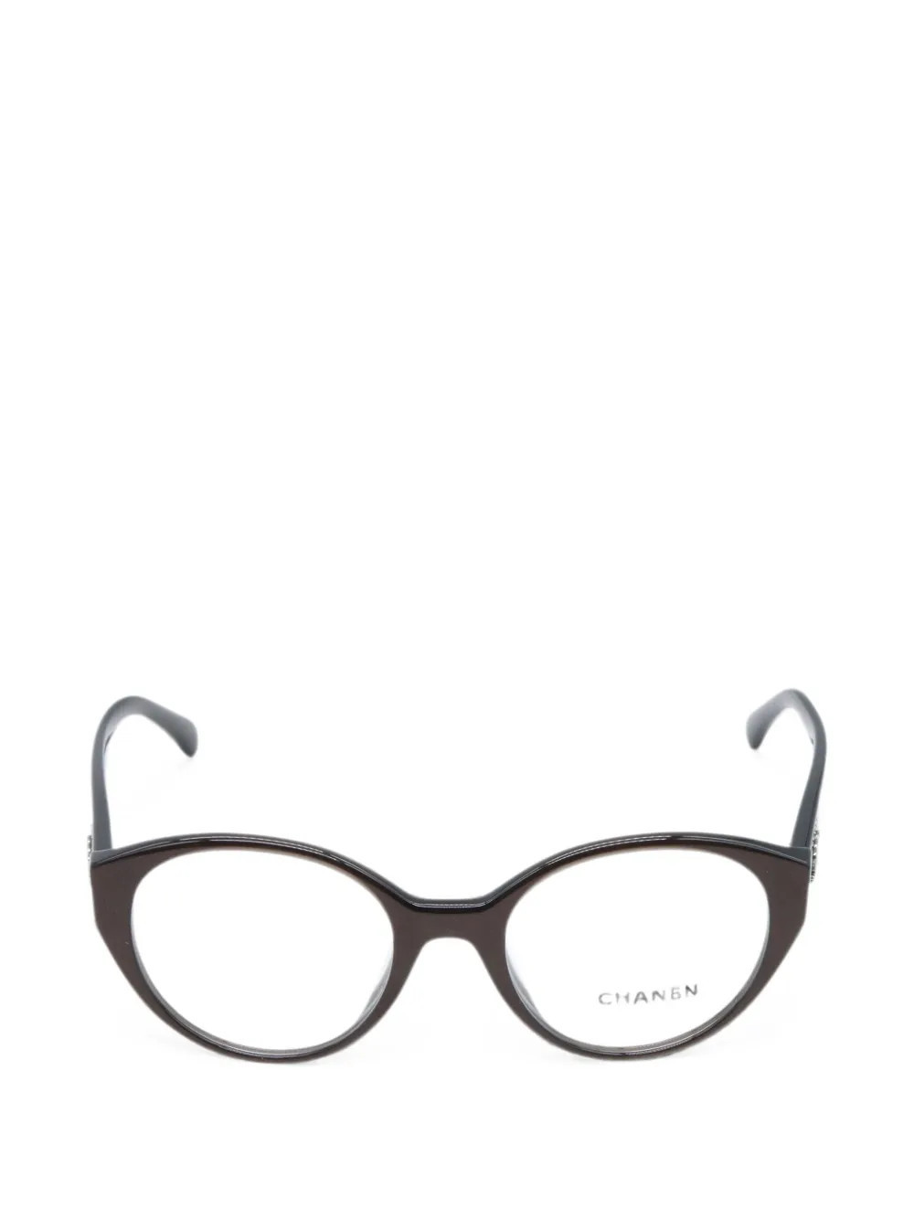 CHANEL Pre-Owned 1986-1988 CC Interlocking glasses - Purple | Farfetch Global