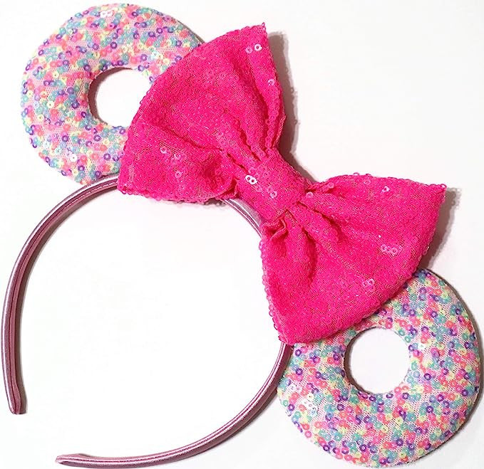 CLGIFT Donut Mouse Ears, Pick your color, Iridescent Mouse Ears, Donut Inspired Mouse ears, Rainb... | Amazon (US)