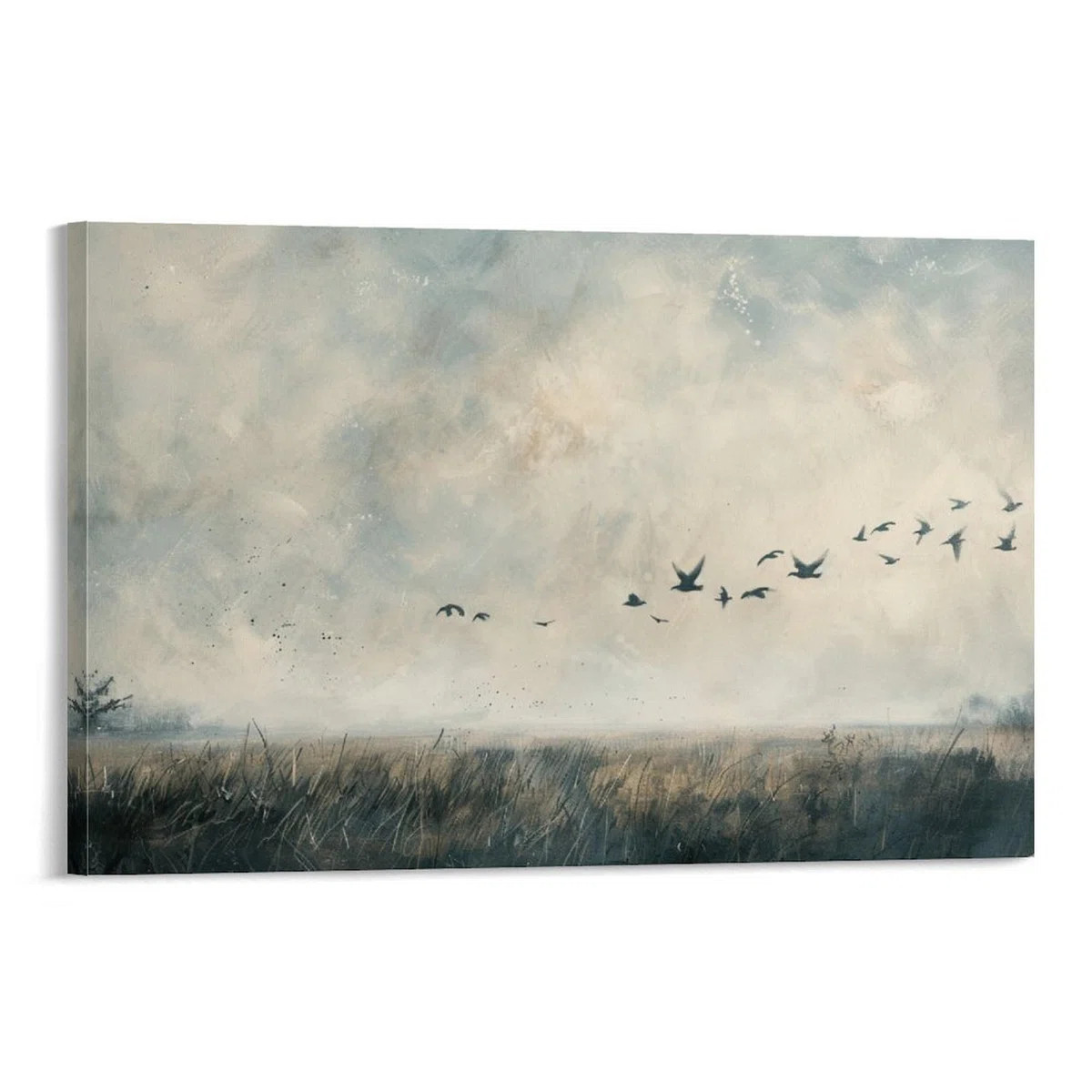 12" x 18" Framed Canvas Wall Art with Wood Frame, Ready to Hang | Wayfair North America