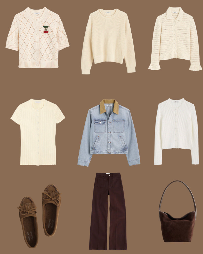 some new madewell things I like ... clearly I have a thing for ivory sweaters. some good new ones! 

fall fashion, fall style, cardigans, madewell finds, affordable fashion, suede, it bag, denim jacket, mom style 

 #LTKxMadewell #LTKSeasonal #LTKOver40