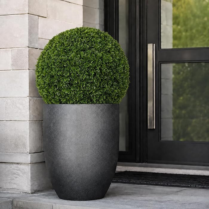 Large Cypress Topiary Ball - Artificial Plant Set - Indoor/Outdoor Wedding Party Decor - Faux Fol... | Amazon (US)