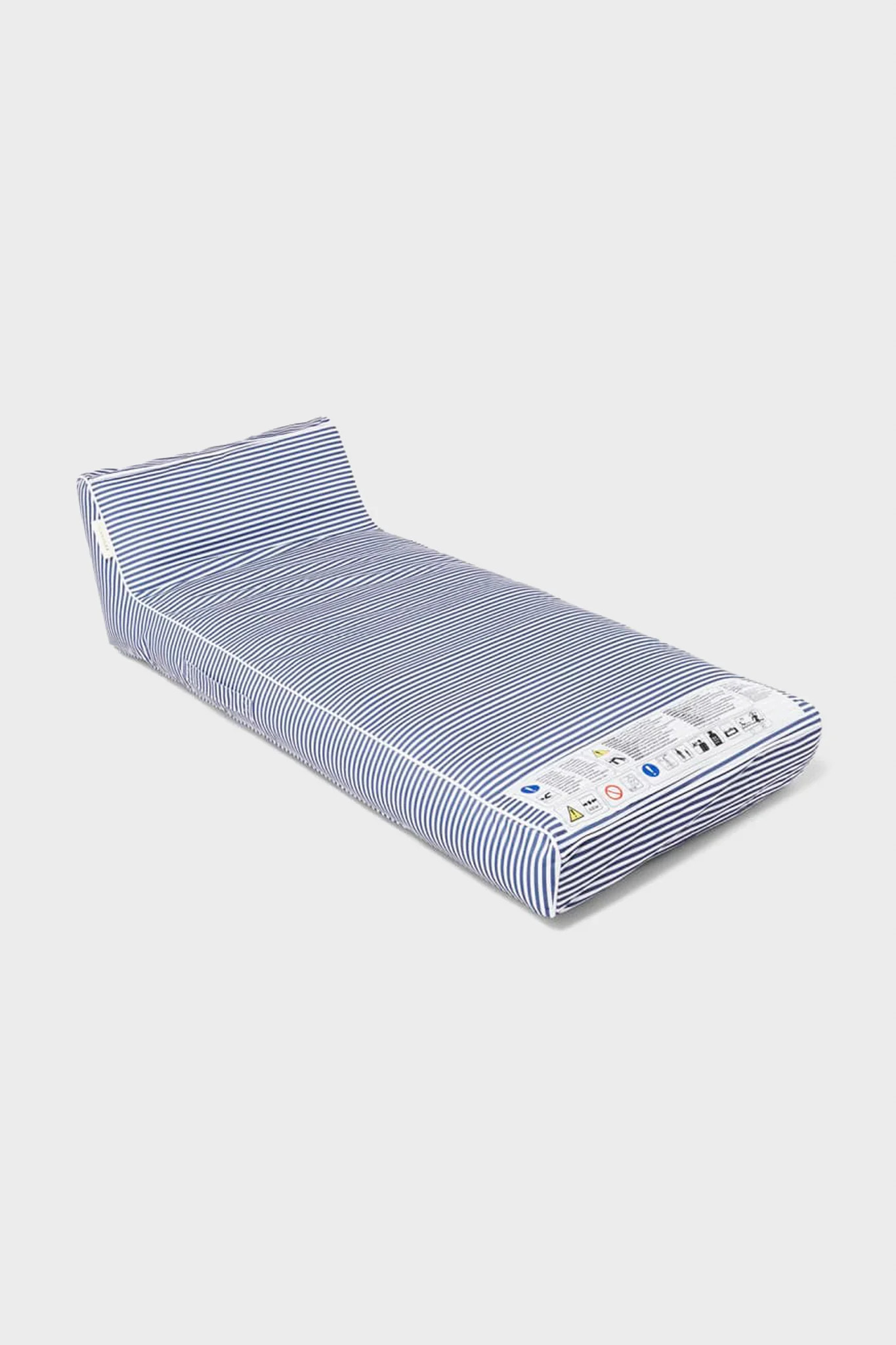 Navy Stripe Luxe Lie-on Lounger Float | Tuckernuck (US)