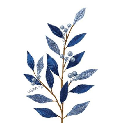 Glittery Laurel Berry Stems, Set of Six | Frontgate