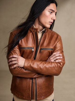 Leather Biker Jacket | Banana Republic (CA)