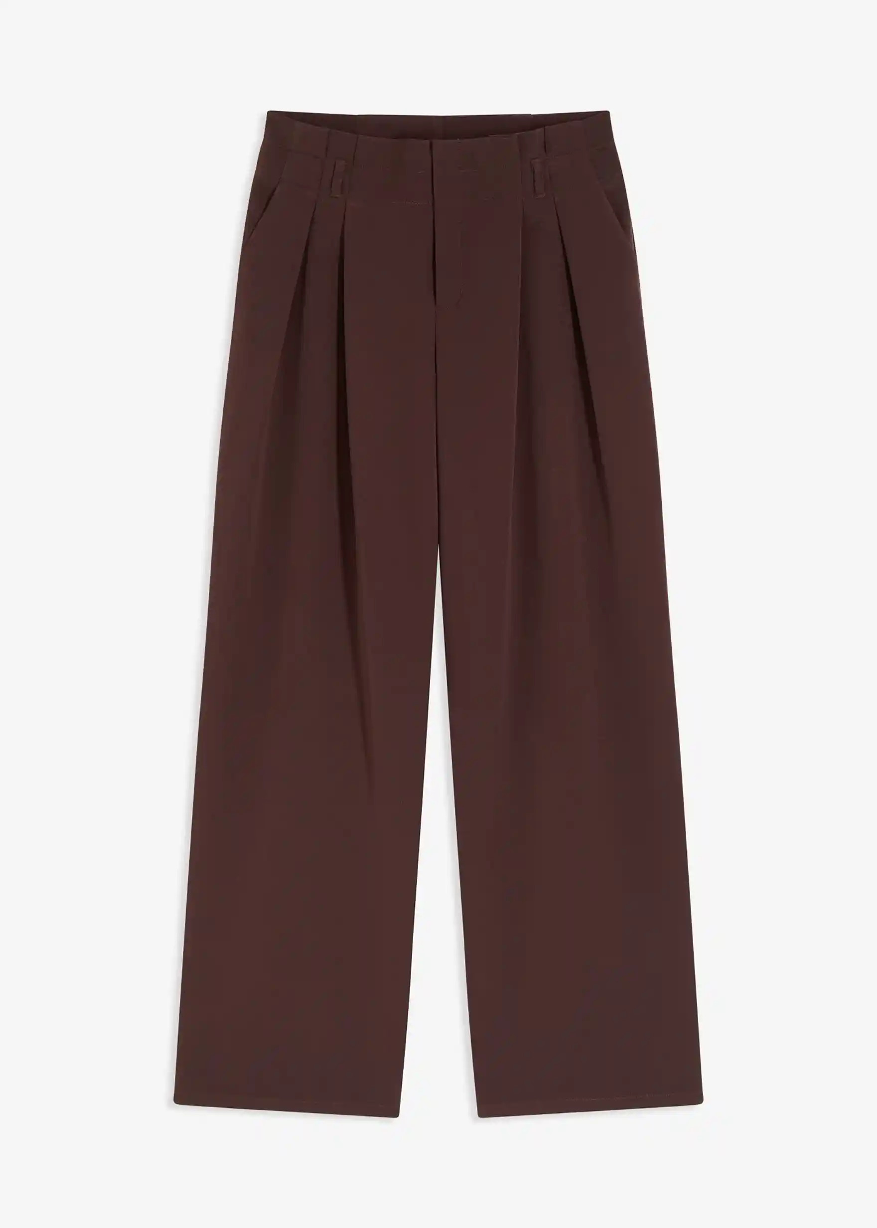 Moderne Hose mit Bundfalten - braun, Regulär - Damen | bonprix | Bonprix DE