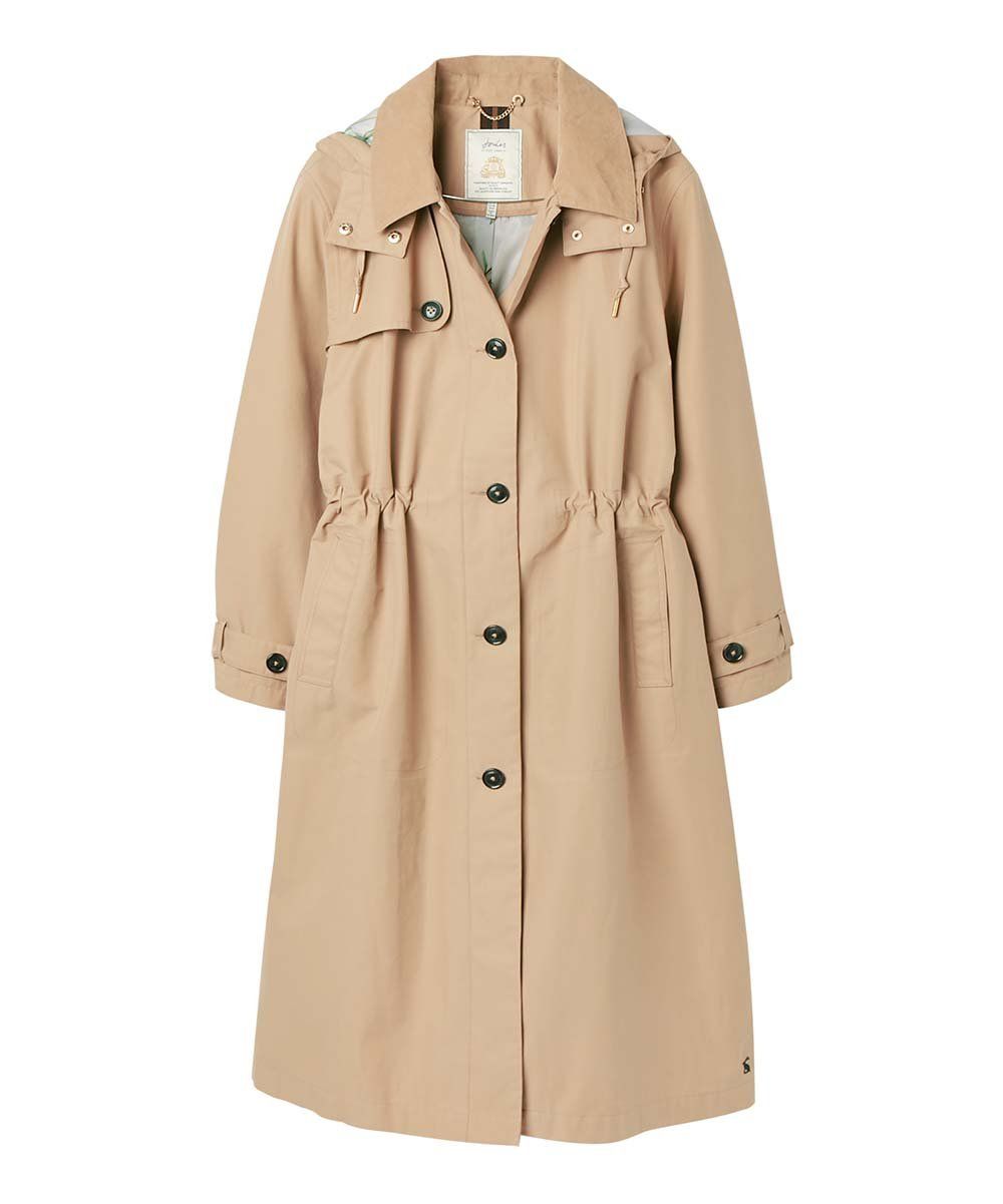 Joules Equine Beige Fernhall Relaxed-Fit Waterproof Trench Coat - Women | Zulily