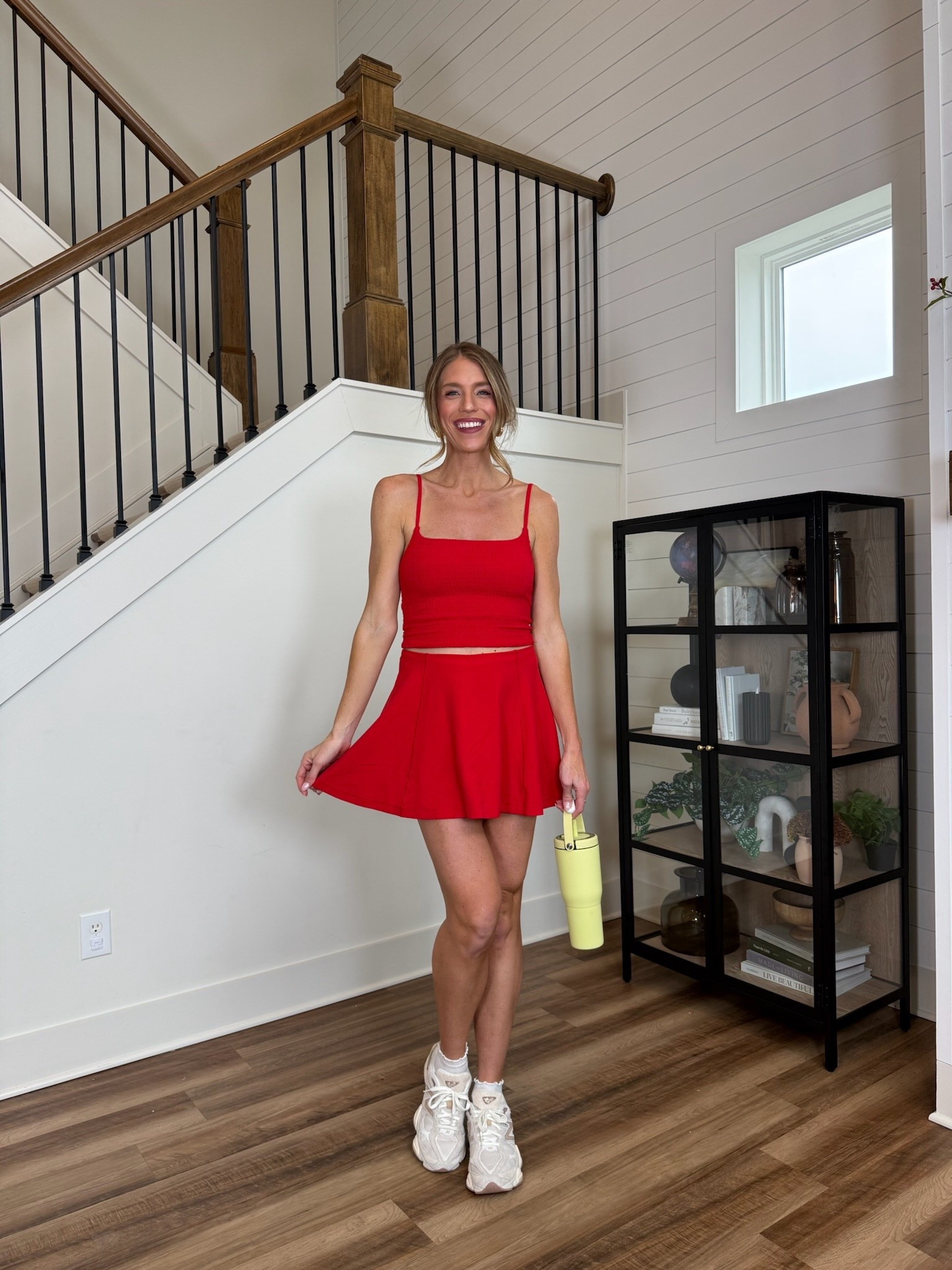 Love a matching activewear set! This red is so pretty. Wearing a medium in both the top & skort for my bump ❤️❤️

#LTKActive #LTKfitnessgoals #LTKootd