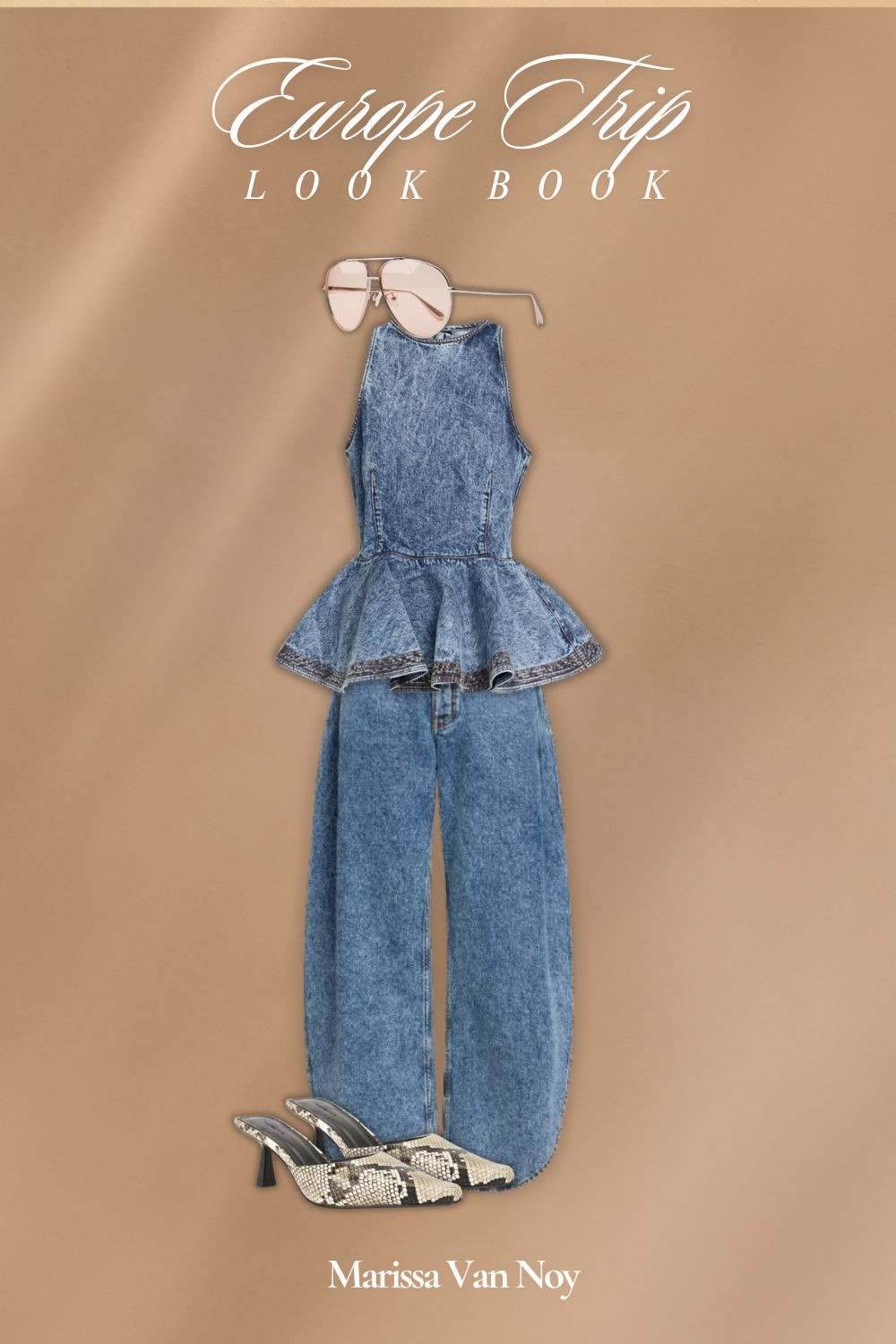 Double denim, double the fun. 💙 

This Alaia peplum silhouette top makes this an all-denim look feel elevated. Perfect for a day of wandering through the Paris.
 

 #LTKootd #LTKvlog #LTKTravel