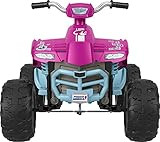 Amazon.com: Power Wheels Barbie Pink Racing ATV, 12V battery-powered ride-on vehicle for preschoo... | Amazon (US)