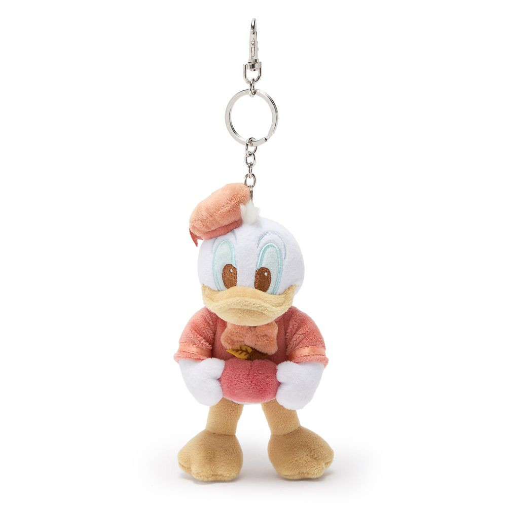 Donald Duck ''Fall Vibes'' Plush Keychain Bag Charm \u2013 4 1/2'' \u2013 Exclusive | Disney Store