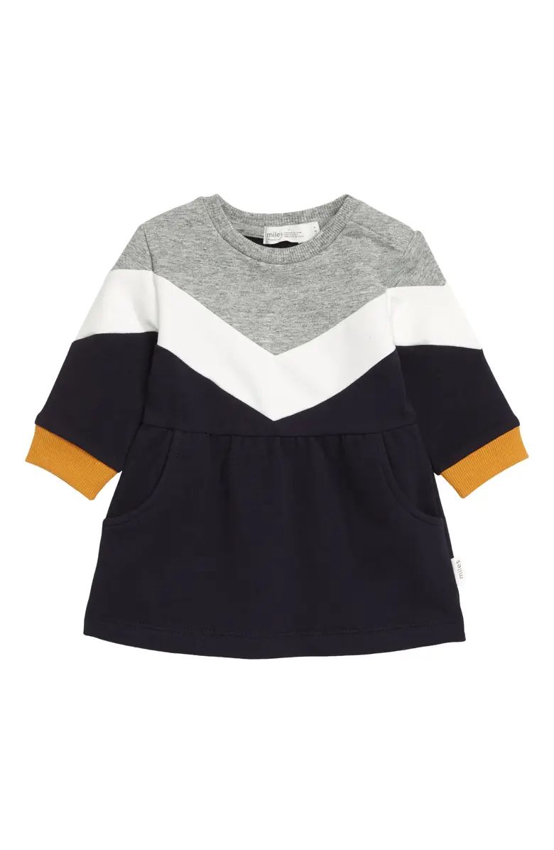 baby Chevron Colorblock Knit Dress | Nordstrom