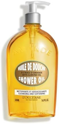 L'OCCITANE Cleansing & Softening Almond Shower Oil, Body Wash & Shaving Base Purifies & Smooths W... | Amazon (US)