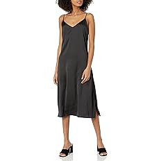 The Drop Women's Ana Silky V-Neck Midi Slip Dress | Amazon (US)