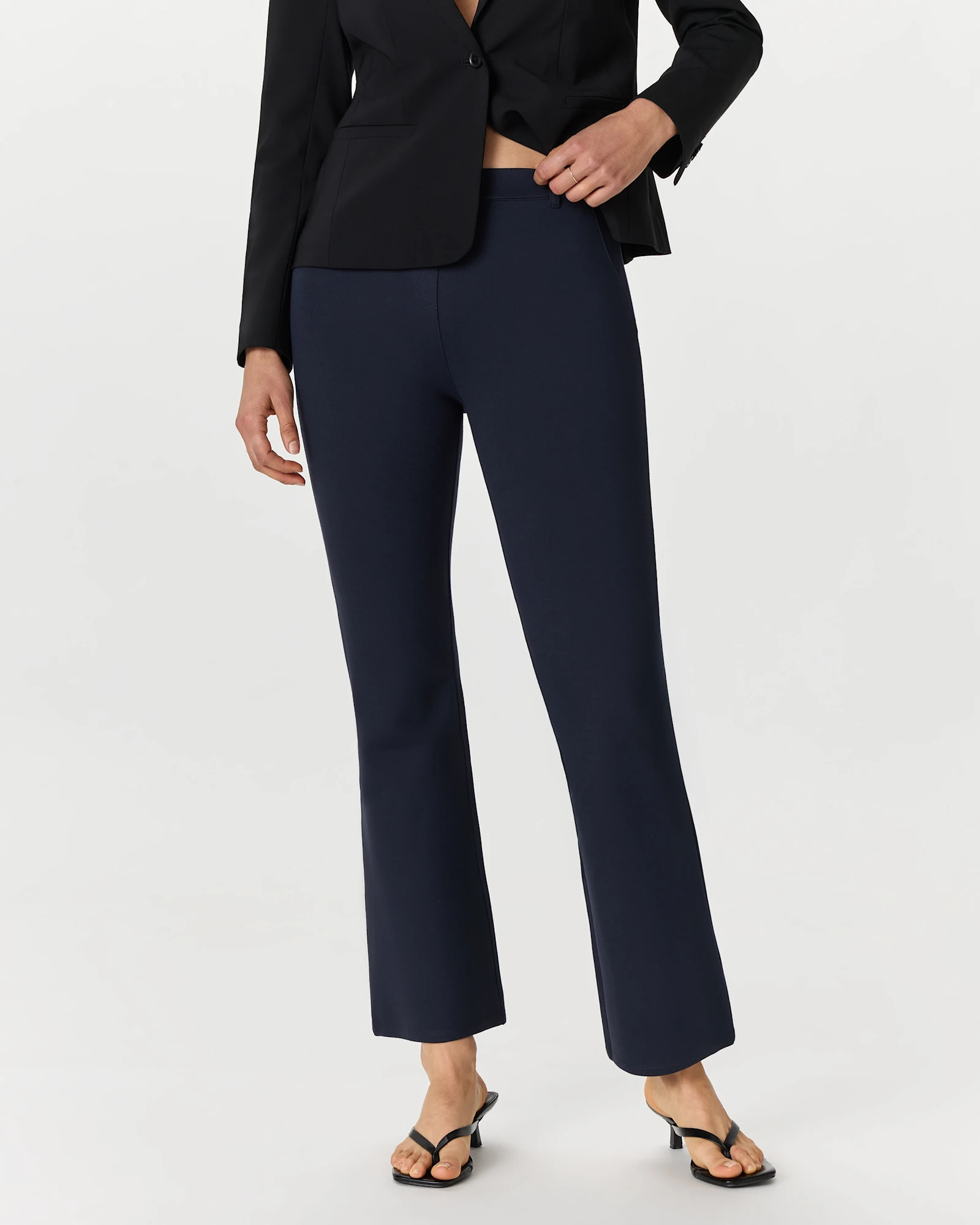 Quince | Women's Ultra-Stretch Ponte Bootcut Pants in Olive, Size Small, Rayon | Quince