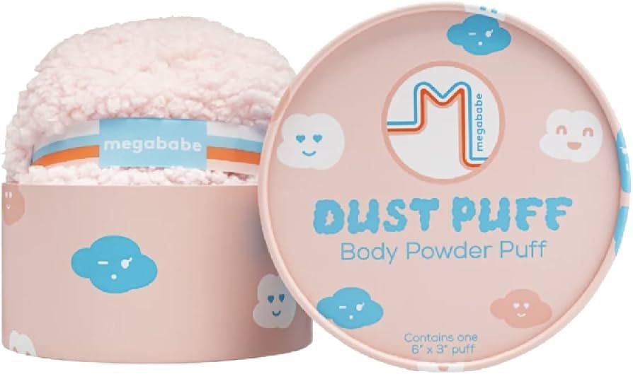 Megababe Body Powder Applicator - Dust Puff | Oversize (6” x 3”) Powder Puff | Powder Sold Se... | Amazon (US)