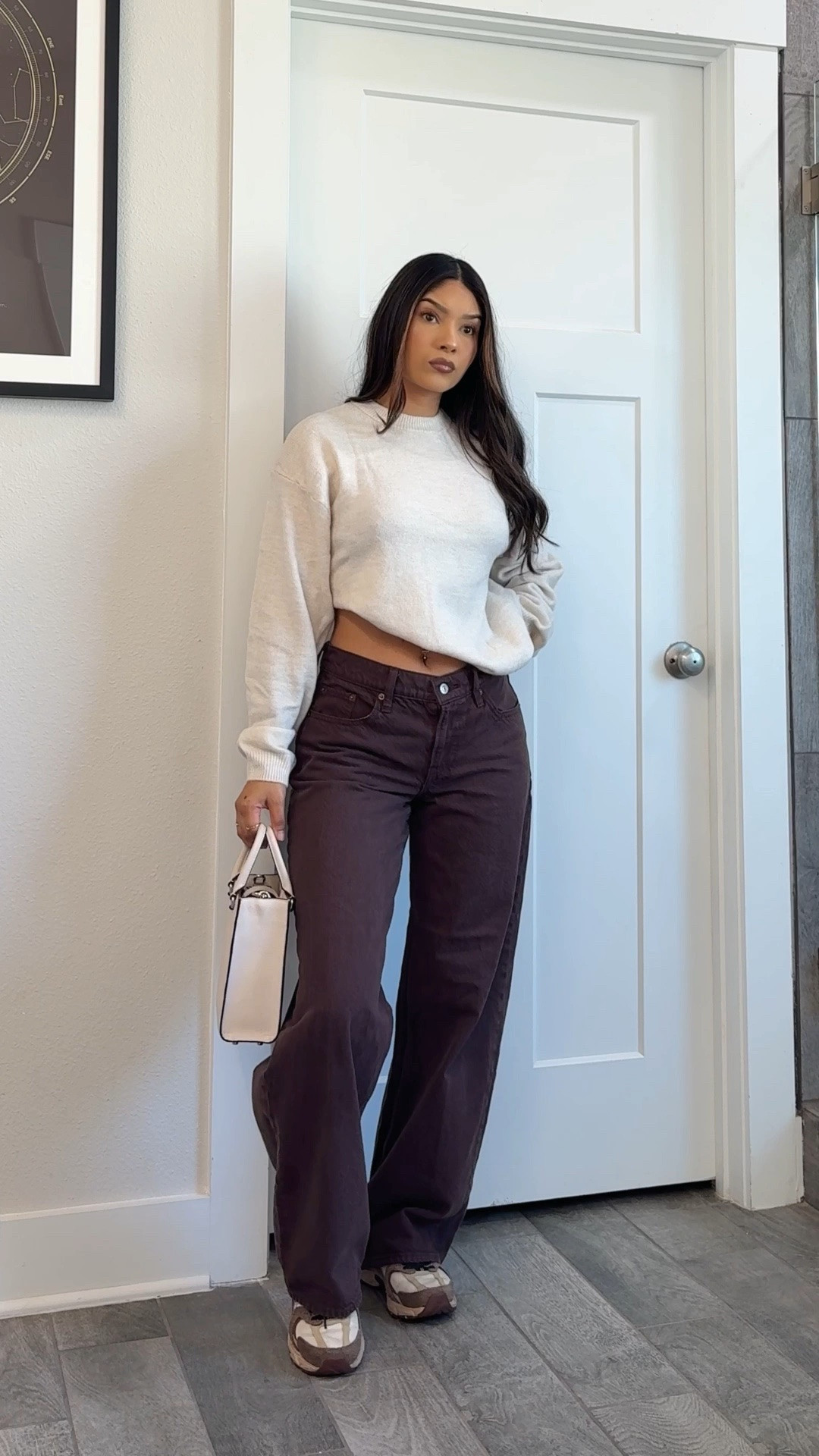 Sweater XS, bottoms 25. 

#LTKootd #LTKPetite #LTKSeasonal