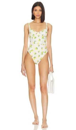 Underwire One Piece in Ditsy Lemons Off White Multi | Revolve Clothing (Global)