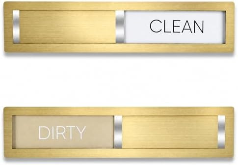 Clean Dirty Magnet for Dishwasher, Premium 304 Stainless Steel Dishwasher Clean Dirty Sign, Moder... | Amazon (US)
