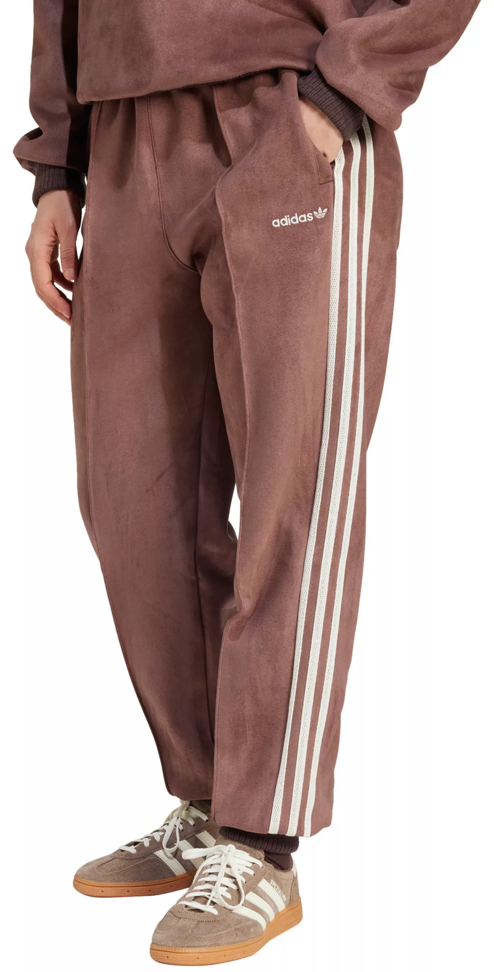 adidas Originals Women's Suede Track Pants, XS, Shadow Brown | Dick's Sporting Goods