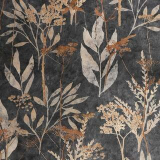 Solstice Black Gold Wallpaper | The Home Depot