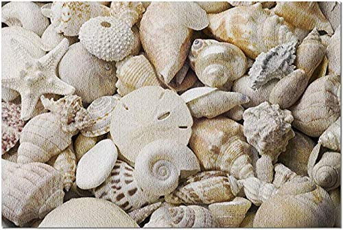 YIPINQUAN Jigsaw Puzzles 1000 Pieces for Adults and Kids Cluster Seashell Wooden Puzzle Education... | Amazon (US)