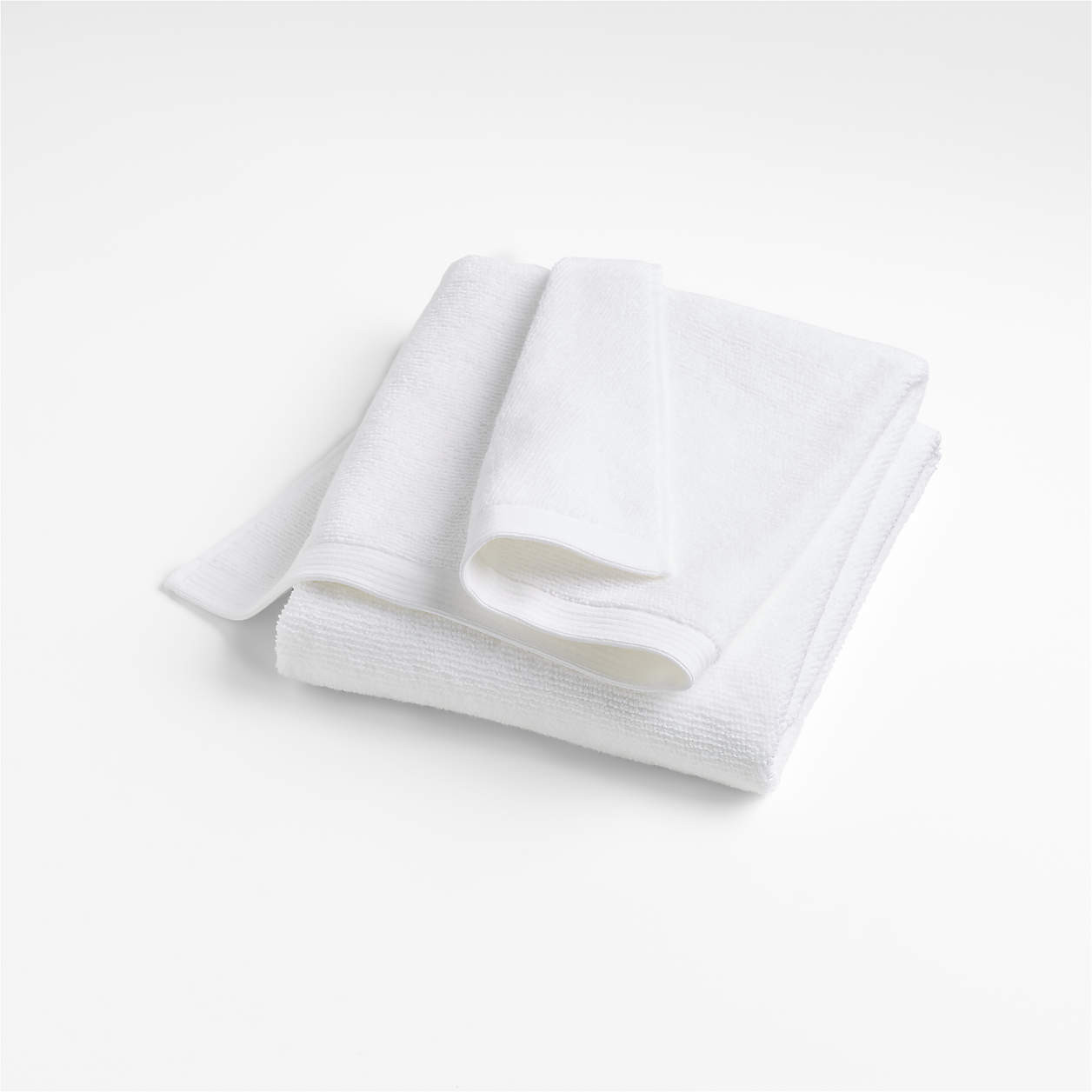Bright White Antimicrobial Organic Cotton Bath Towel + Reviews | Crate & Barrel | Crate & Barrel