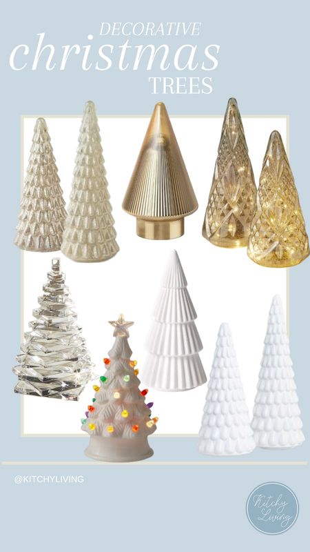 Decorative Christmas Trees from all the best retailers #christmasdecor #christmastree #holidaydecor 

#LTKhome #LTKHoliday #LTKSeasonal