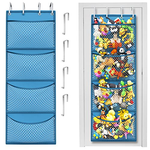 Honeyera Storage for Stuffed Animal - Over Door Organizer for Stuffies, Baby Accessories, and Toy Plush/Easy Installation with Breathable Hanging Pockets | Amazon (US)