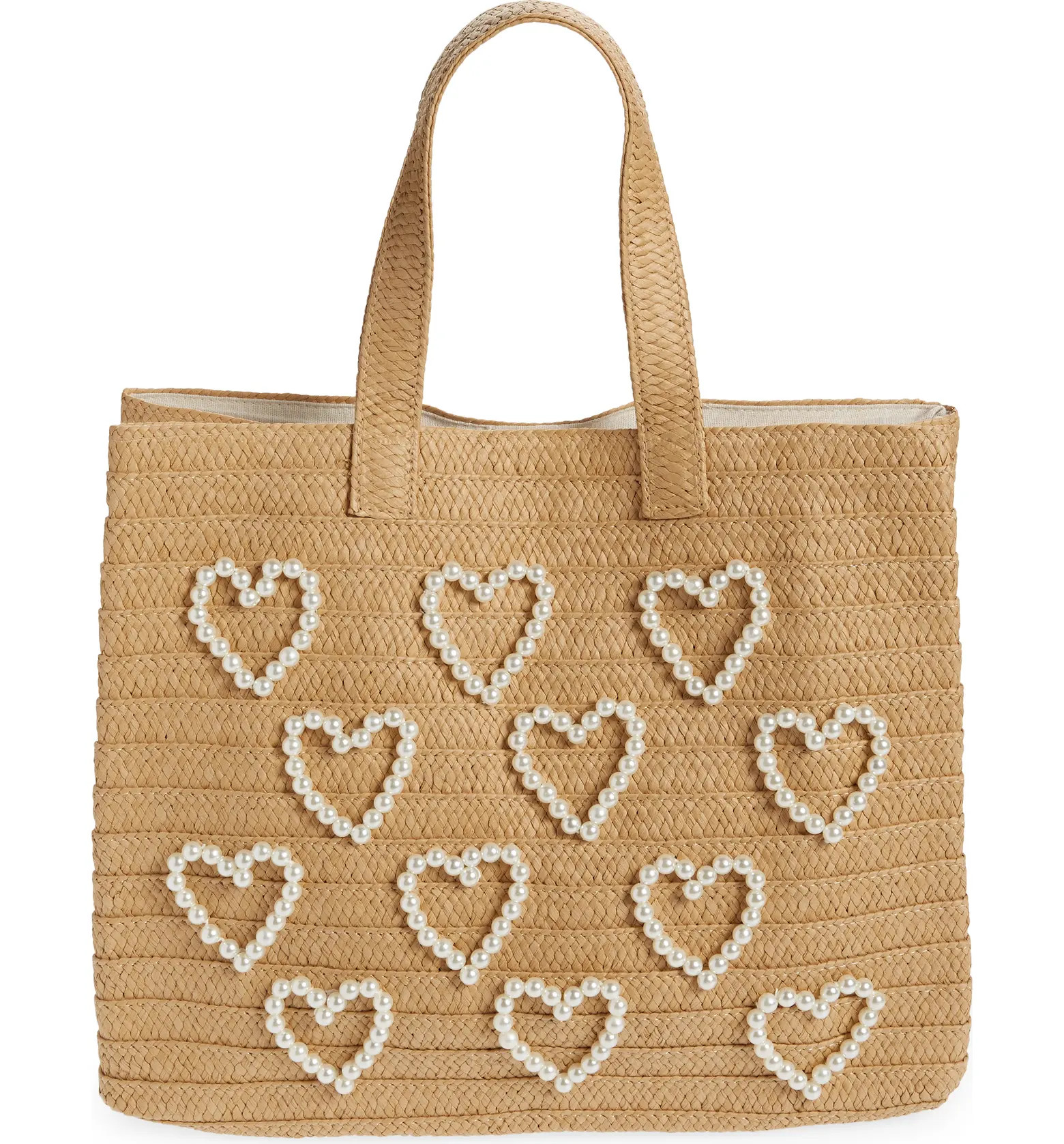 btb Los Angeles I Heart Straw Tote | Nordstrom | Nordstrom