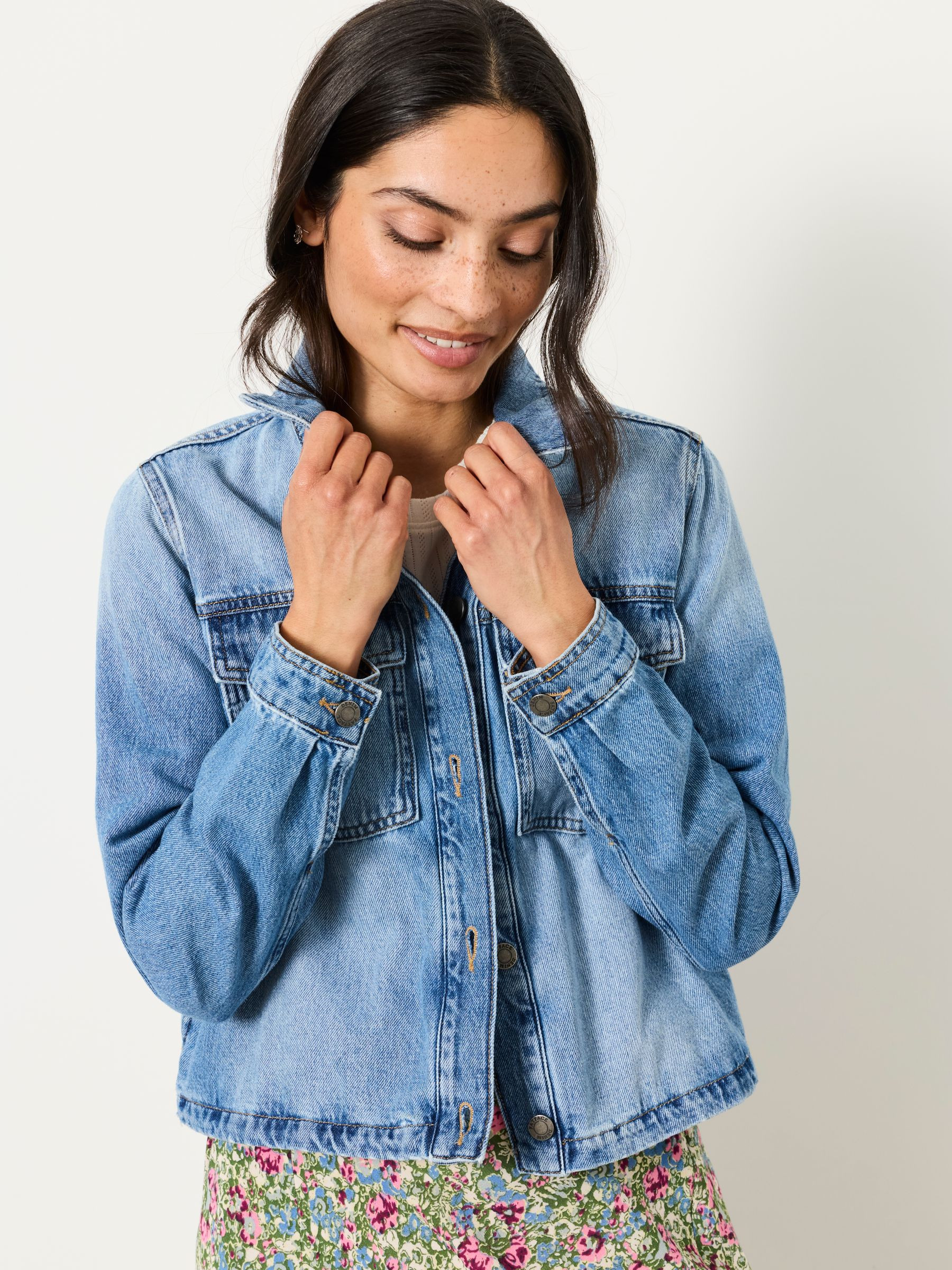 Thea Denim Vintage Denim Jacket | FatFace | Fat Face