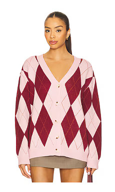 MORE TO COME Josie Argyle Cardigan in Pink Multi from Revolve.com | Revolve Clothing (Global)