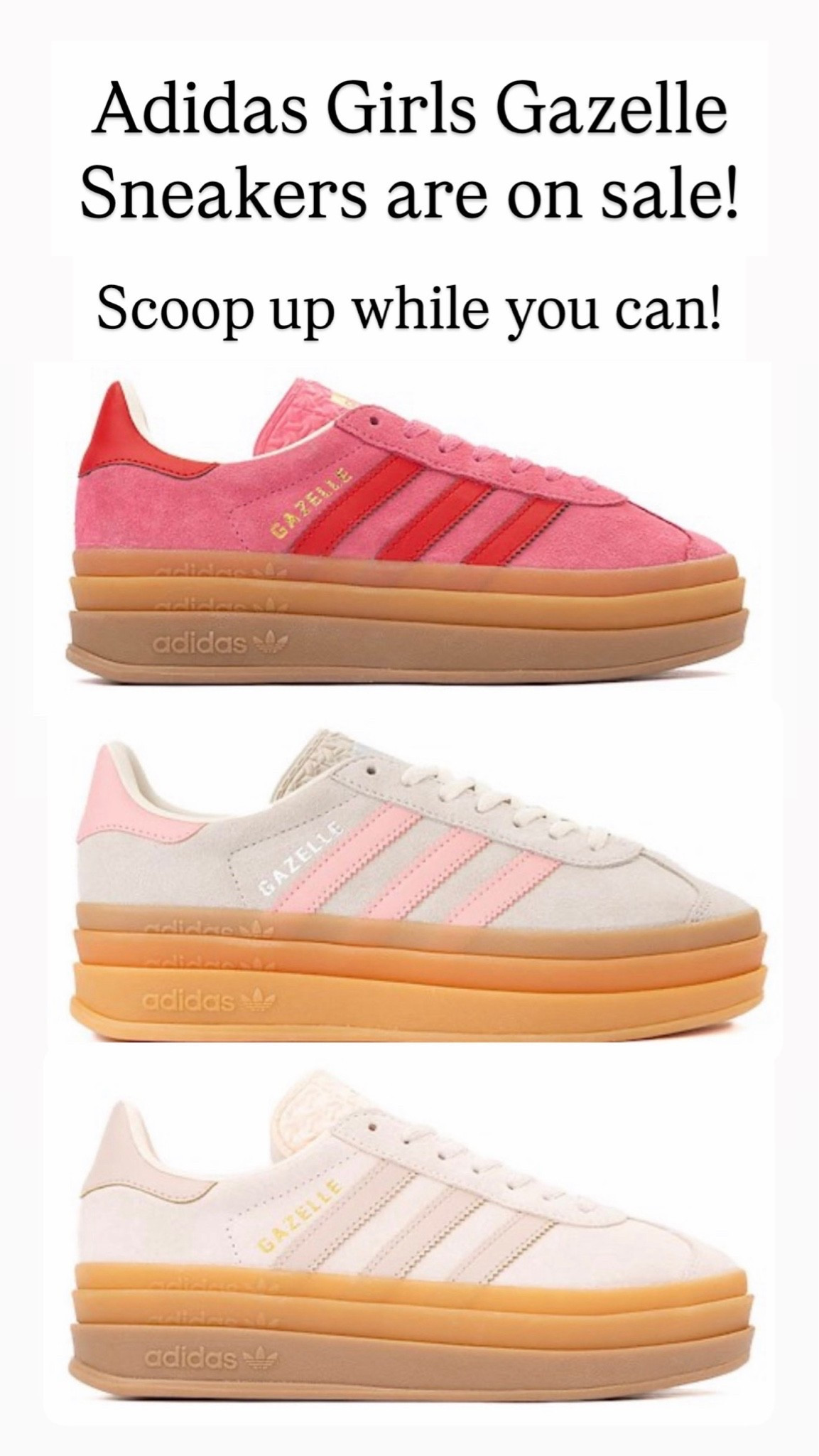 Adidas gazelle girl sneakers

#LTKKids #LTKSaleAlert